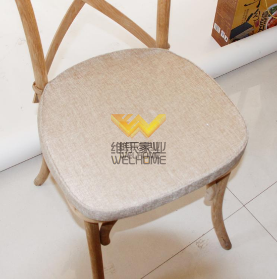 High quality oak cross back dining chair for restaurant